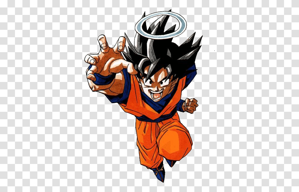 Download Ball Goku Halo Image With No Dragon Ball Illustrations Goku, Comics, Book, Manga, Hand Transparent Png