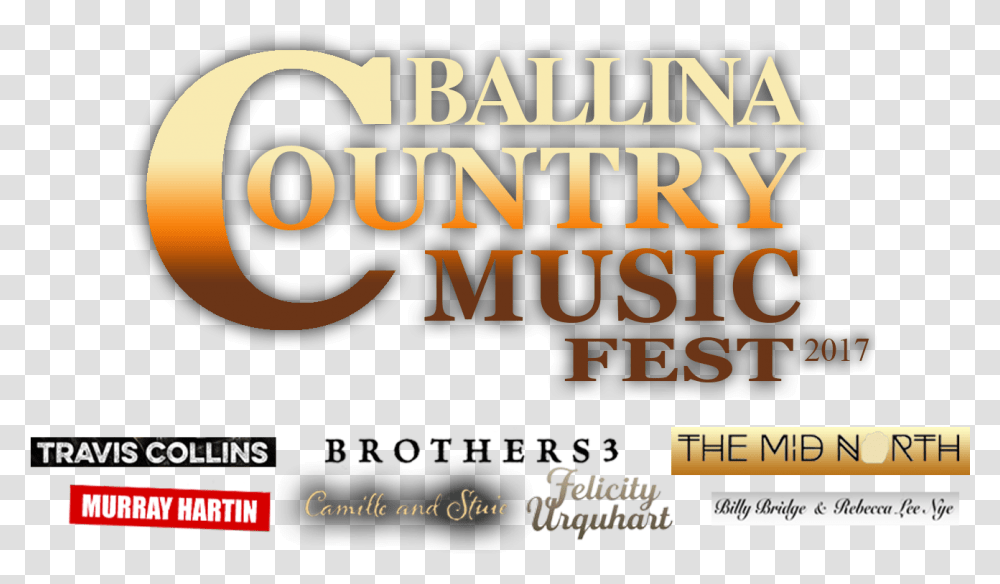 Download Ballina Country Music Festival Poster, Text, Advertisement, Flyer, Paper Transparent Png