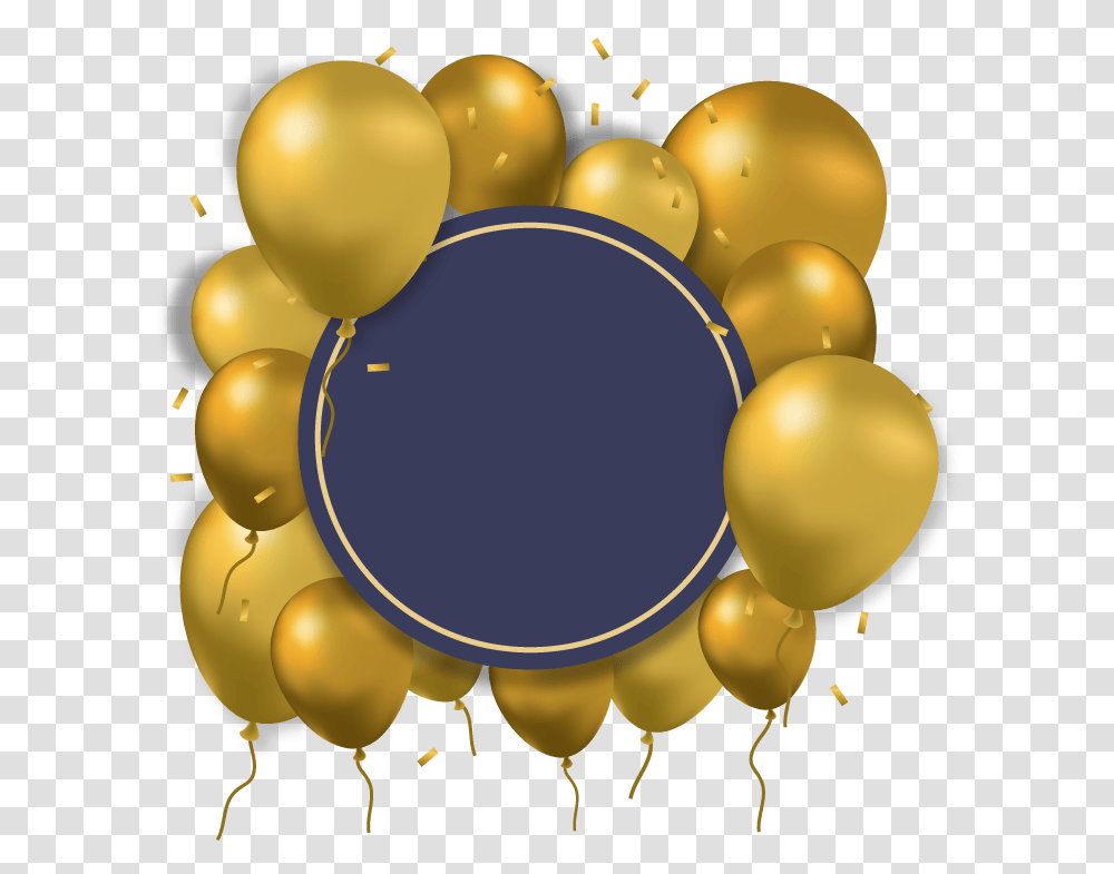 Download Balloon Gold Computer File Blue And Gold Balloons, Sphere, Plant, Crowd, Photography Transparent Png