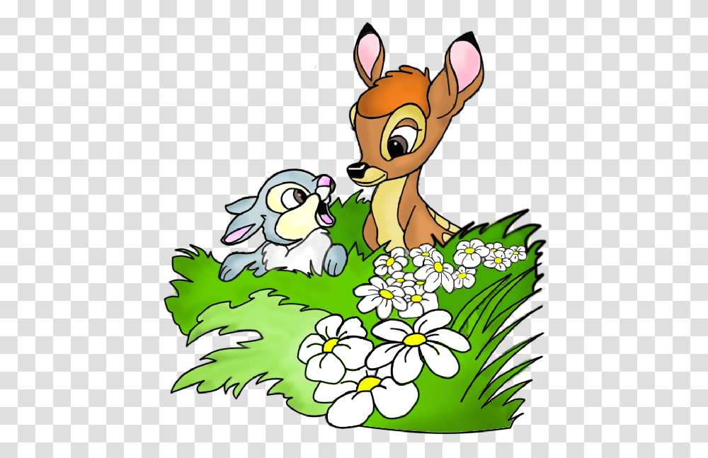 Download Bambi And Thumper 9 Height Bambi Clipart, Mammal, Animal, Graphics, Vegetation Transparent Png
