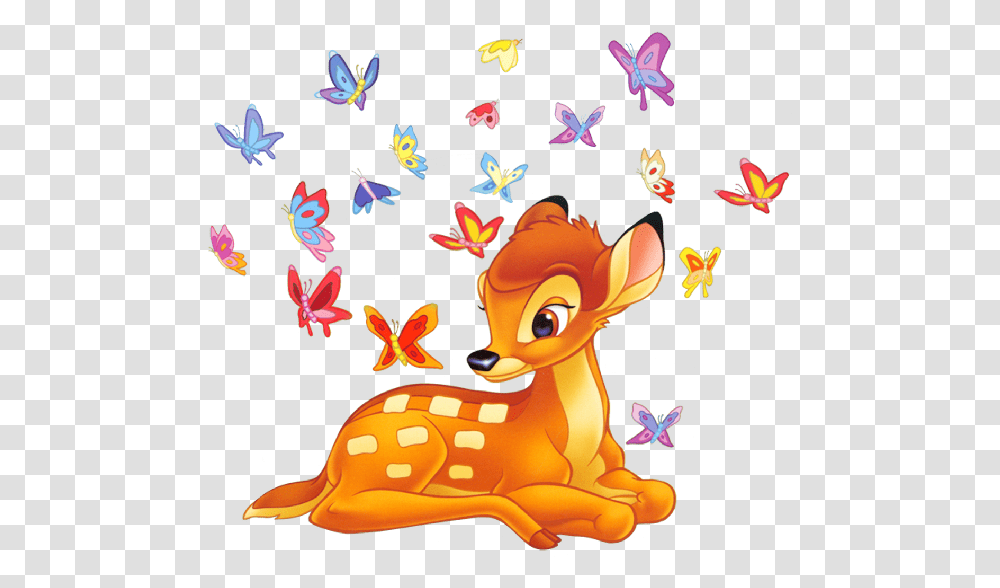 Download Bambi And Thumper Cartoon Bambi, Graphics, Animal, Wildlife, Paper Transparent Png