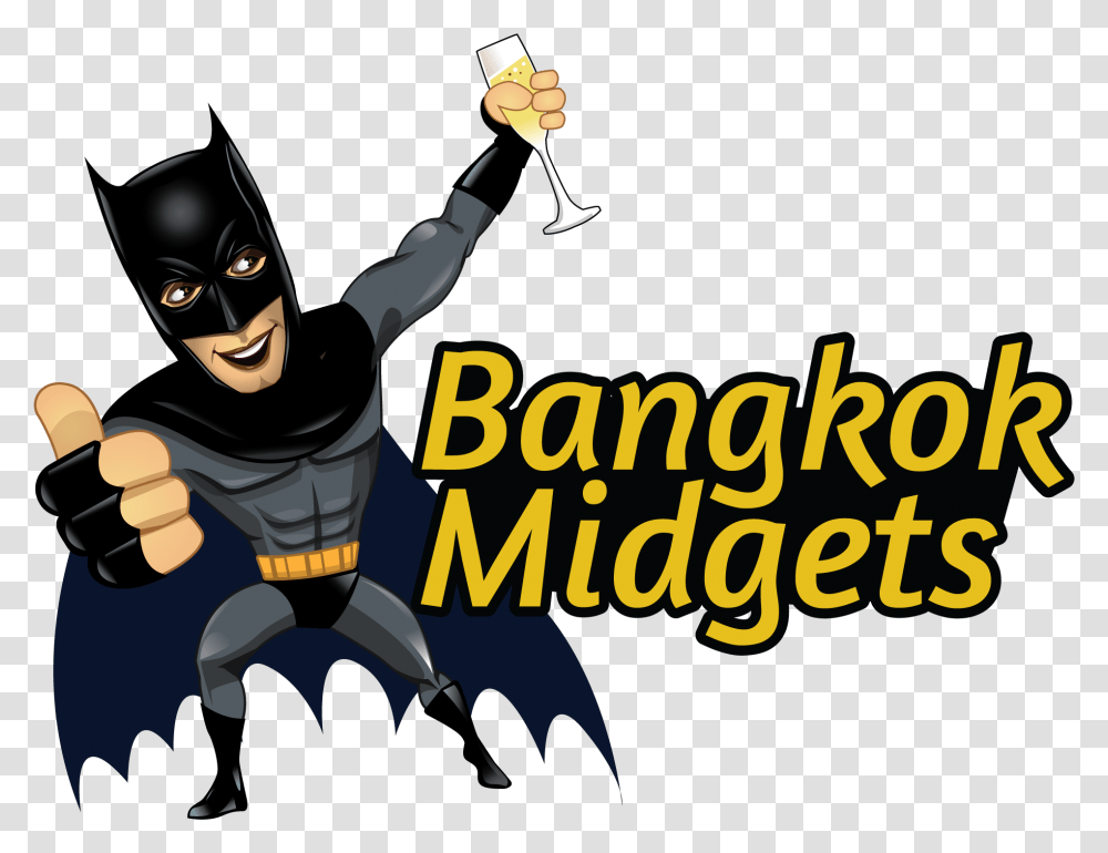 Download Bangkok Midget Image With Cartoon, Batman, Ninja Transparent Png