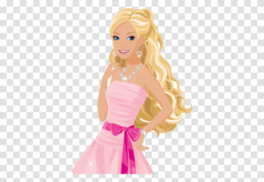 Download Barbie Picture For Designing Projects Clipart Barbie, Dress, Blonde, Woman Transparent Png
