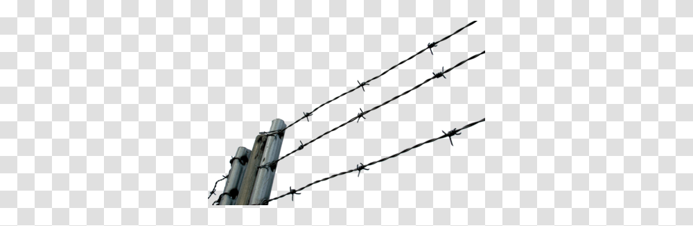 Download Barbwire Free Image And Clipart, Barbed Wire, Utility Pole Transparent Png