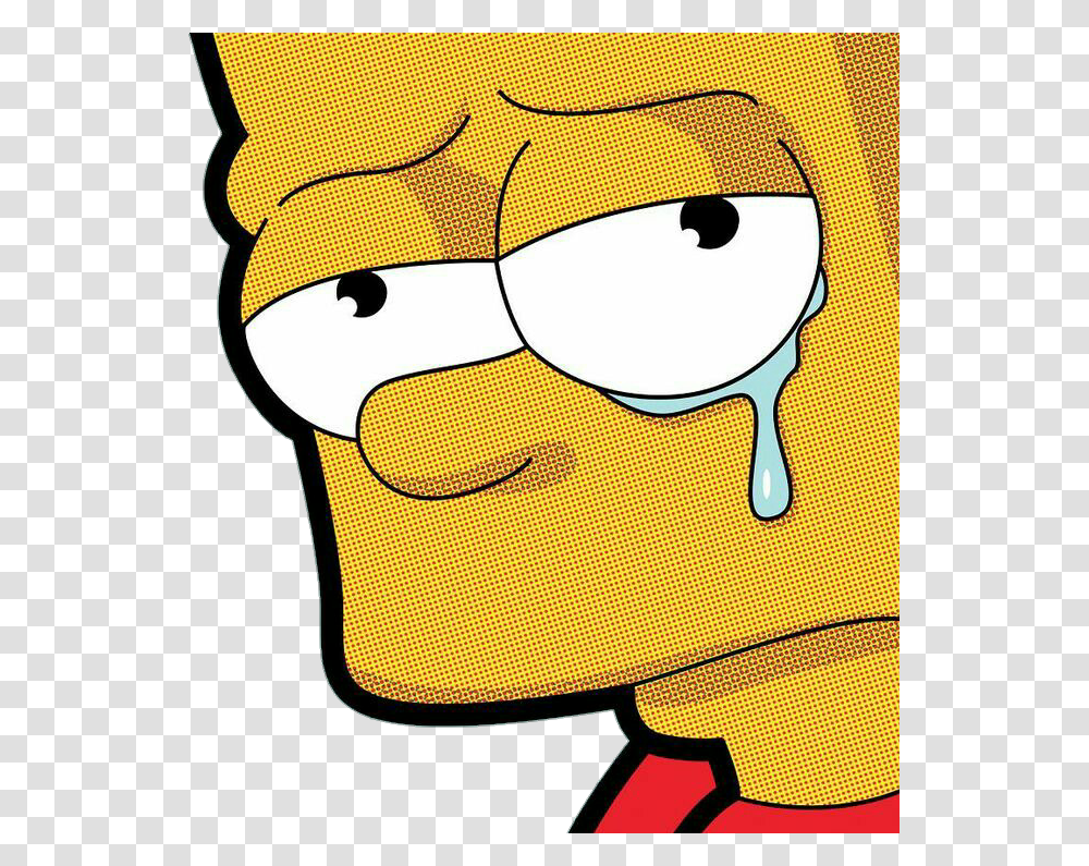 Download Bart Simpson Pop Art Clipart Bart Simpson Sad Sad, Pillow, Cushion, Wasp, Bee Transparent Png