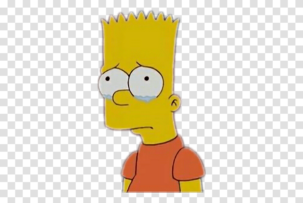Download Bart Simpsons Sad Thesimpsons Tumblr Crying Sad Teens With Happy Face, Drawing, Graphics, Modern Art, Painting Transparent Png