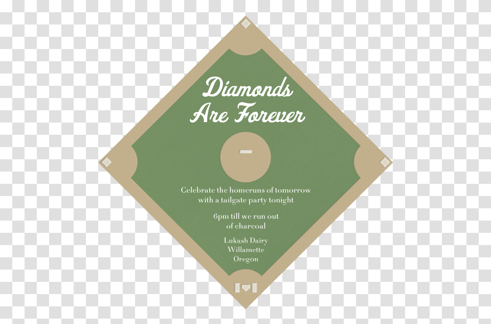 Download Baseball Diamond Invitation Paperless Post Food N Drink, Label, Text, Advertisement, Poster Transparent Png