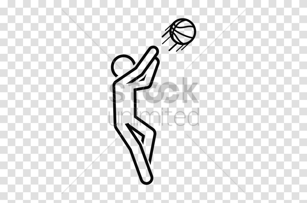 Download Basketball Player Drawing Clipart Nba Clip Art, Bow, Stick, Leisure Activities Transparent Png