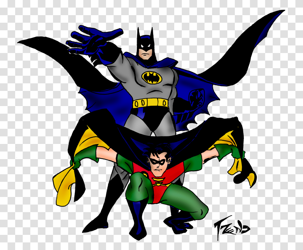 Download Batman And Robin Image Free Animated Batman And Robin, Person, Human Transparent Png