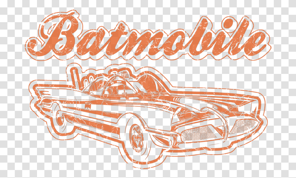 Download Batman Batmobile Men's Tank Rock Brothers Brewing Antique Car, Text, Vehicle, Transportation, Art Transparent Png