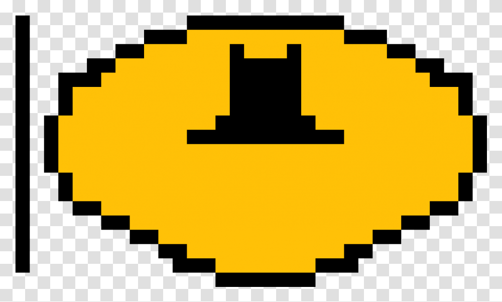 Download Batman Logo In Prosess Happy Face Pixel Image Sans Last Breath, Pac Man Transparent Png
