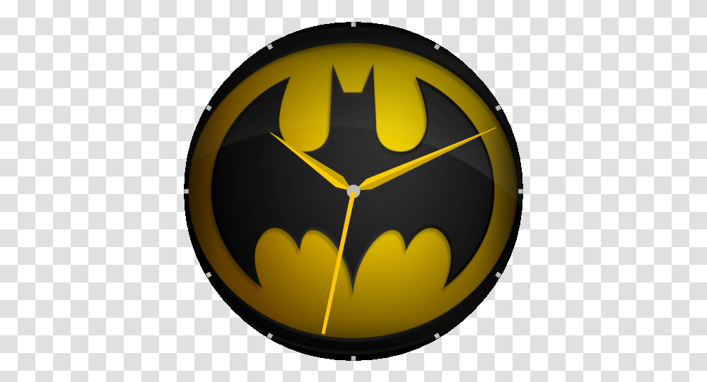 Download Batman Logo Watch Face Batman Image With No Circle, Symbol, Clock, Analog Clock, Wall Clock Transparent Png