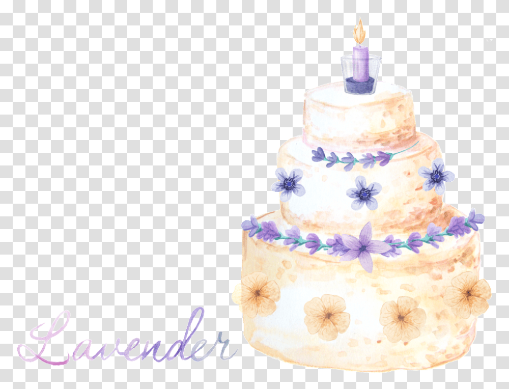 Download Beautiful Birthday Cake Birthday Cake Lavander, Clothing, Apparel, Dessert, Food Transparent Png