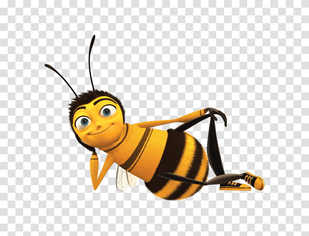 Download Bee For Designing Projects Bee, Honey Bee, Insect, Invertebrate, Animal Transparent Png