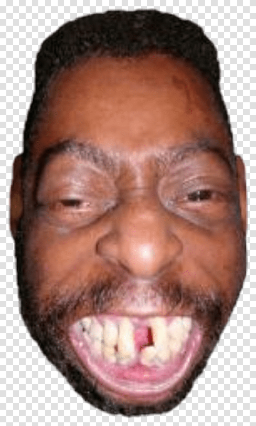 Download Beetlejuice Sticker People With Messed Up Teeth, Head, Face, Person, Smile Transparent Png