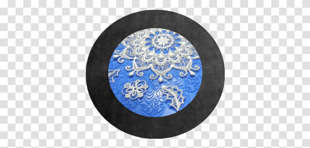 Download Bejeweled Doily Lace Mould Circle, Rug, Art, Graphics, Pattern Transparent Png
