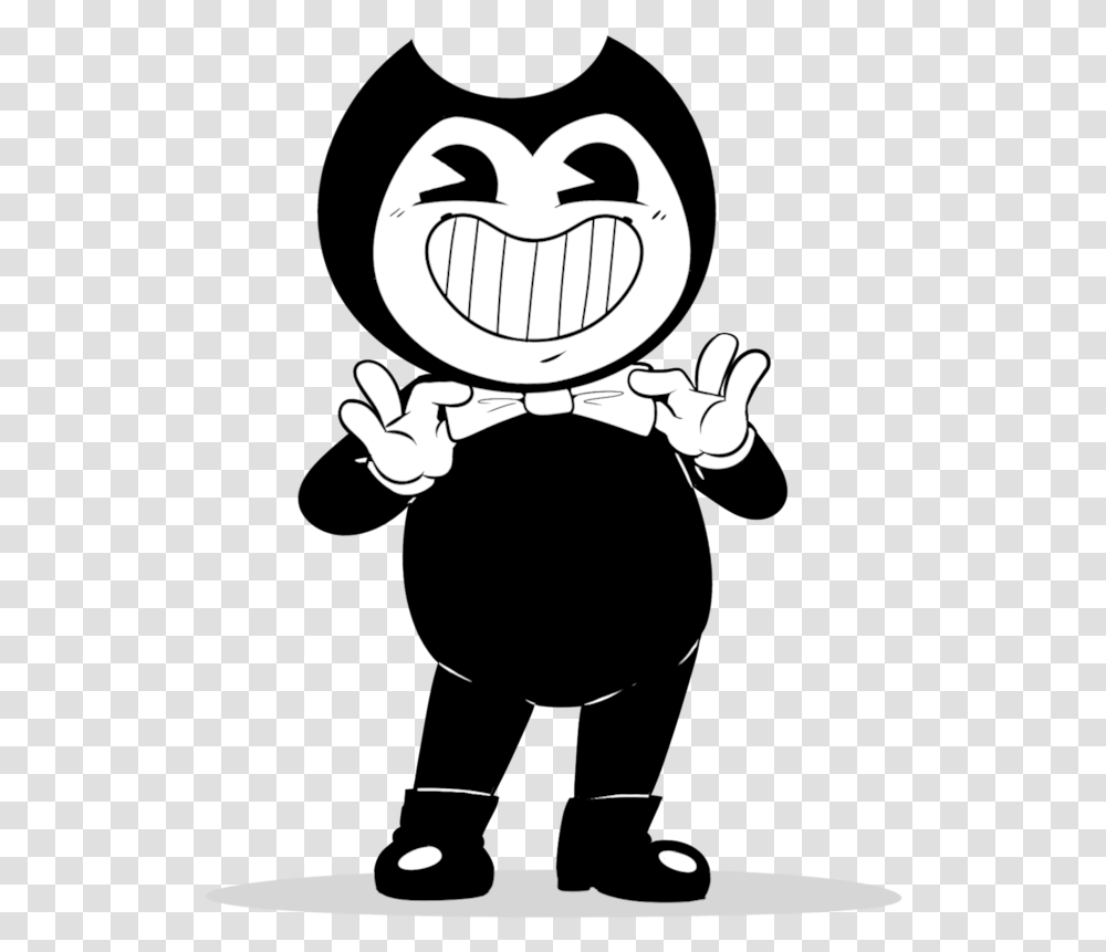 Download Bendy And The Ink Machine Chubby, Stencil, Label, Silhouette Transparent Png