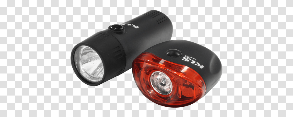 Download Bicycle Lighting Set Kellys Kls Glare Headlight Bicycle Lighting, Flashlight, Lamp, Helmet, Clothing Transparent Png