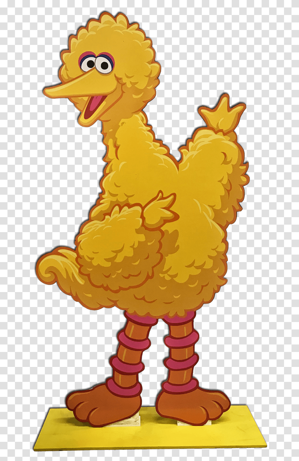 Download Big Bird Standee Sesame Street Cartoon Big Bird Clipart Big Bird, Toy, Hen, Chicken Transparent Png