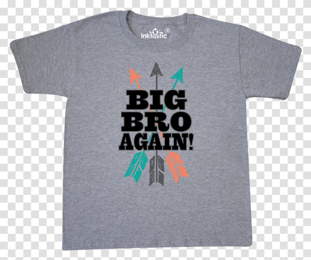 Download Big Brother Again Tribal Arrow Youth T Shirt Active Shirt, Clothing, Apparel, T-Shirt Transparent Png