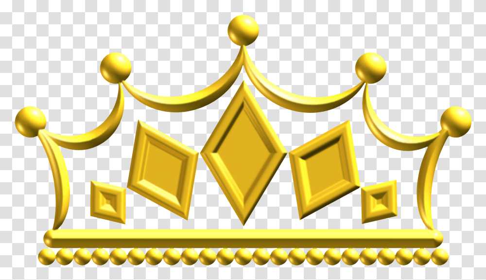 Download Big Image Gold Crown Image Clipart Crown Gold, Treasure, Pac Man Transparent Png