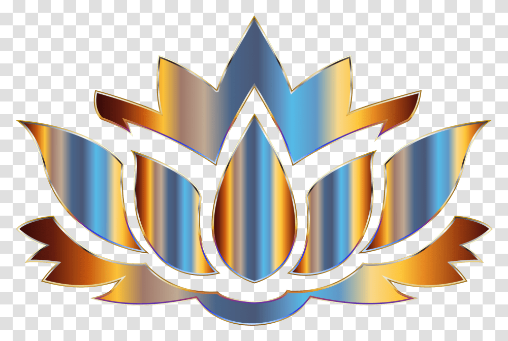Download Big Image Lotus Flower Silhouette Image With Lotus Flower Logo, Lighting, Label, Text, Symbol Transparent Png