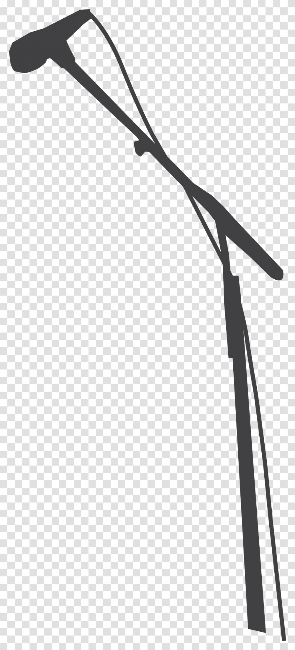 Download Big Image Mic Stand Clip Art, Leisure Activities, Silhouette, Machine, Musician Transparent Png