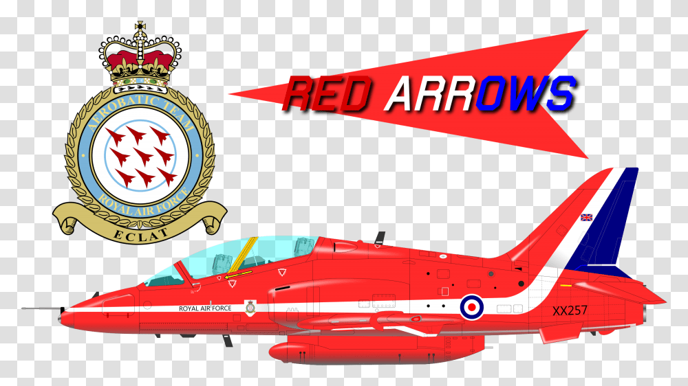 Download Big Image Red Arrows, Aircraft, Vehicle, Transportation, Logo Transparent Png