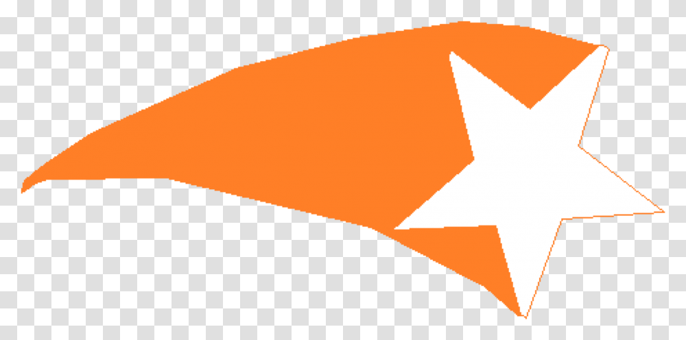 Download Big Image Shooting Stars Clipart Orange Full, Label, Text, Plant, Symbol Transparent Png