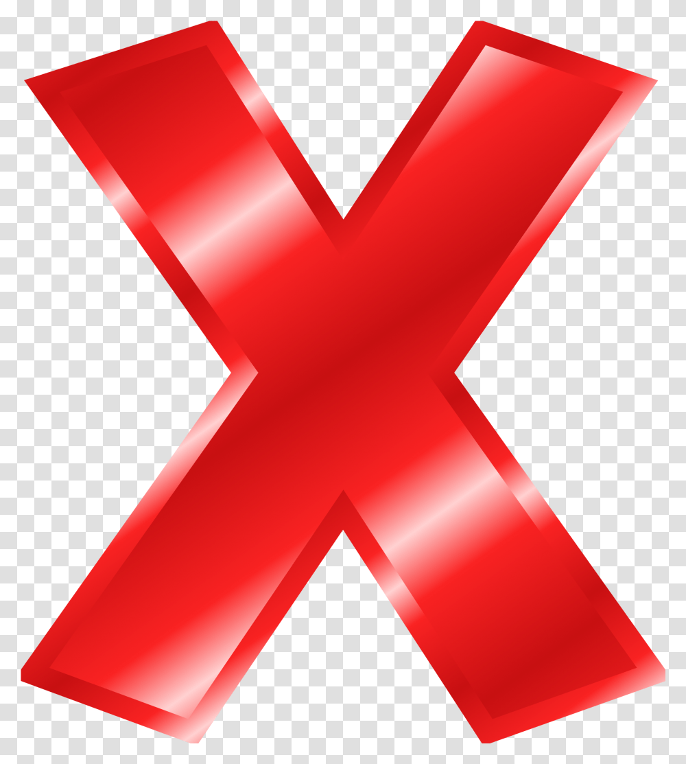 Download Big Red X Big Red Letter X, Logo, Symbol, Trademark, First Aid Transparent Png