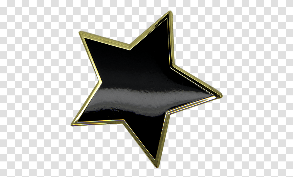 Download Big Star Pin Gold Black Star, Symbol, Star Symbol, Lamp, Triangle Transparent Png