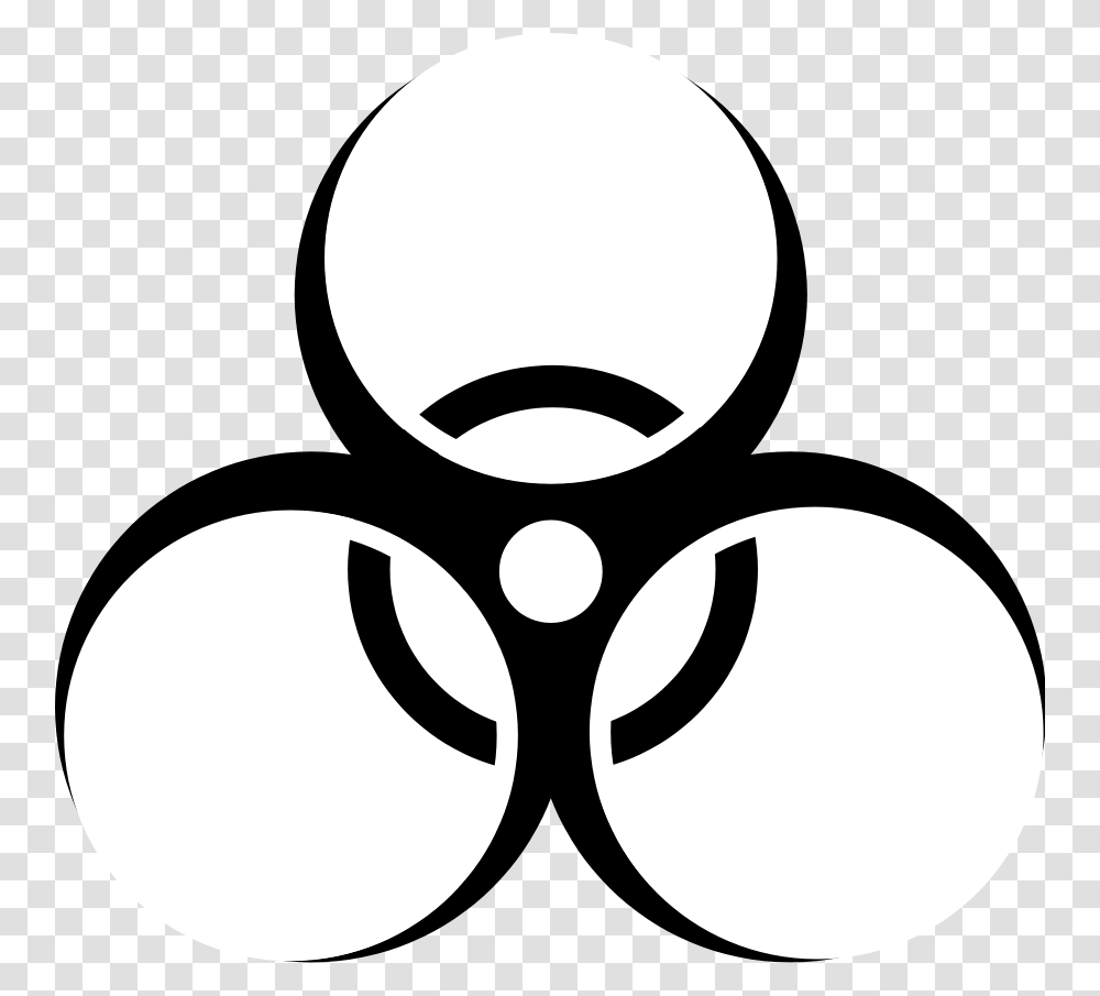 Download Biohazard Clipart, Stencil, Logo, Trademark Transparent Png