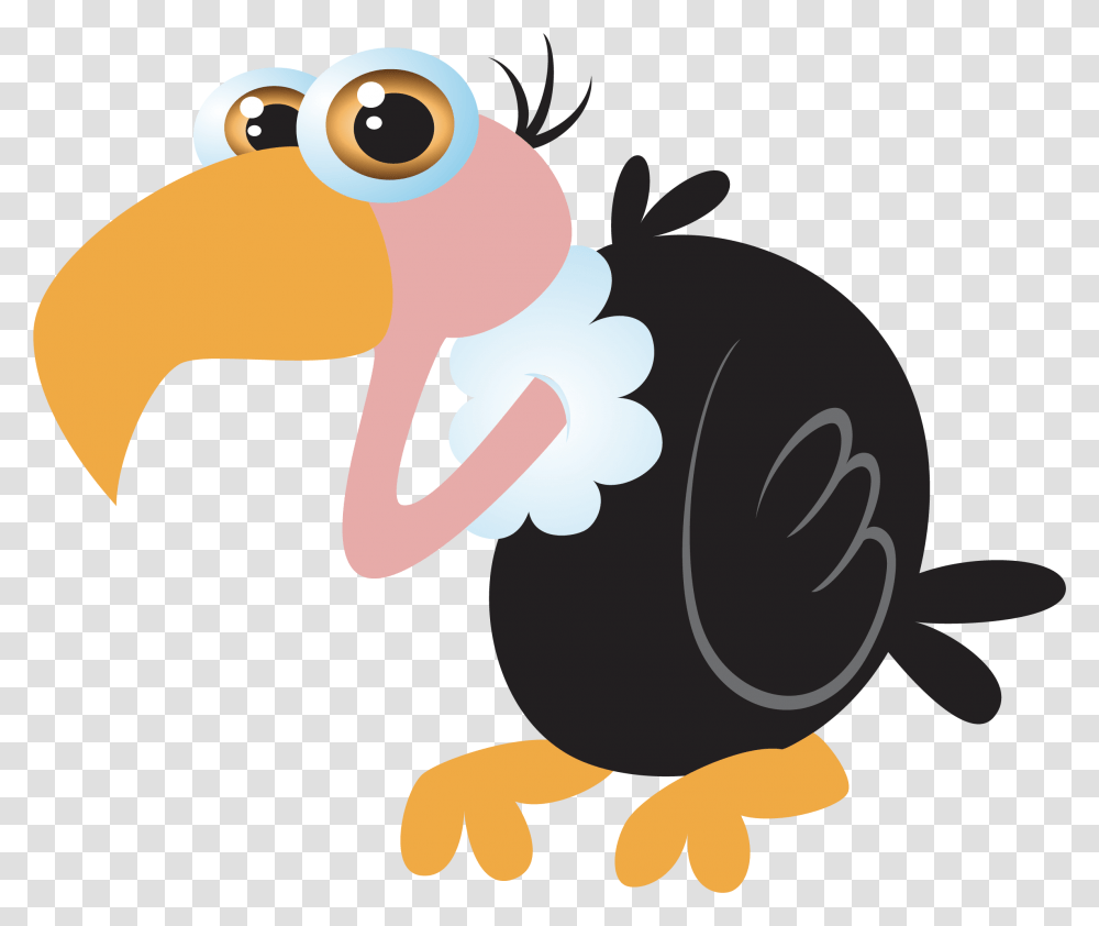Download Bird Cartoon Clip Art Ostrich Transprent Background Of A Vulture Animated, Animal, Beak, Dodo, Eagle Transparent Png
