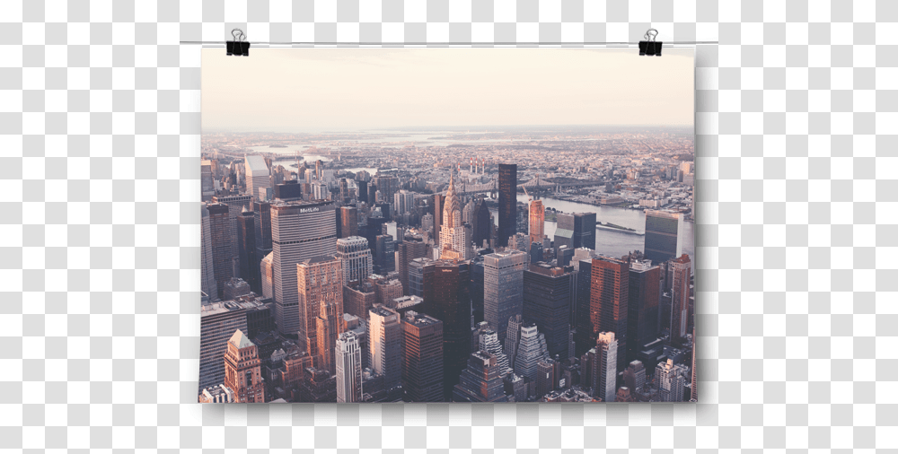 Download Birds Eye View New York City Skyline Inspired New York City, Metropolis, Urban, Building, High Rise Transparent Png