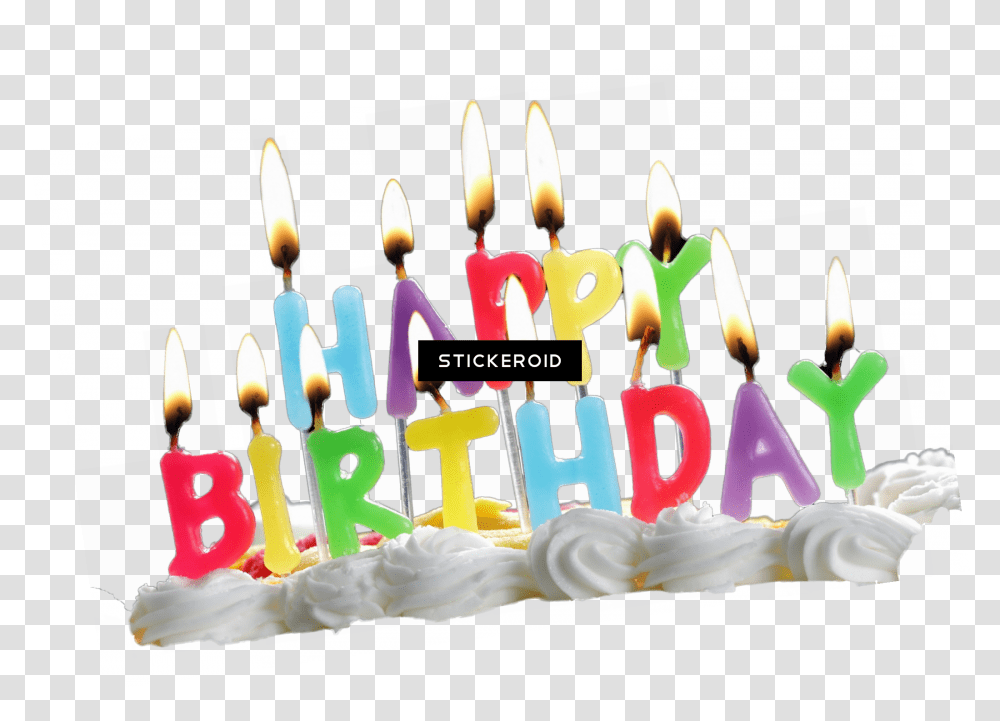 Download Birthday Candles Birthday Candles Background, Birthday Cake, Dessert, Food Transparent Png