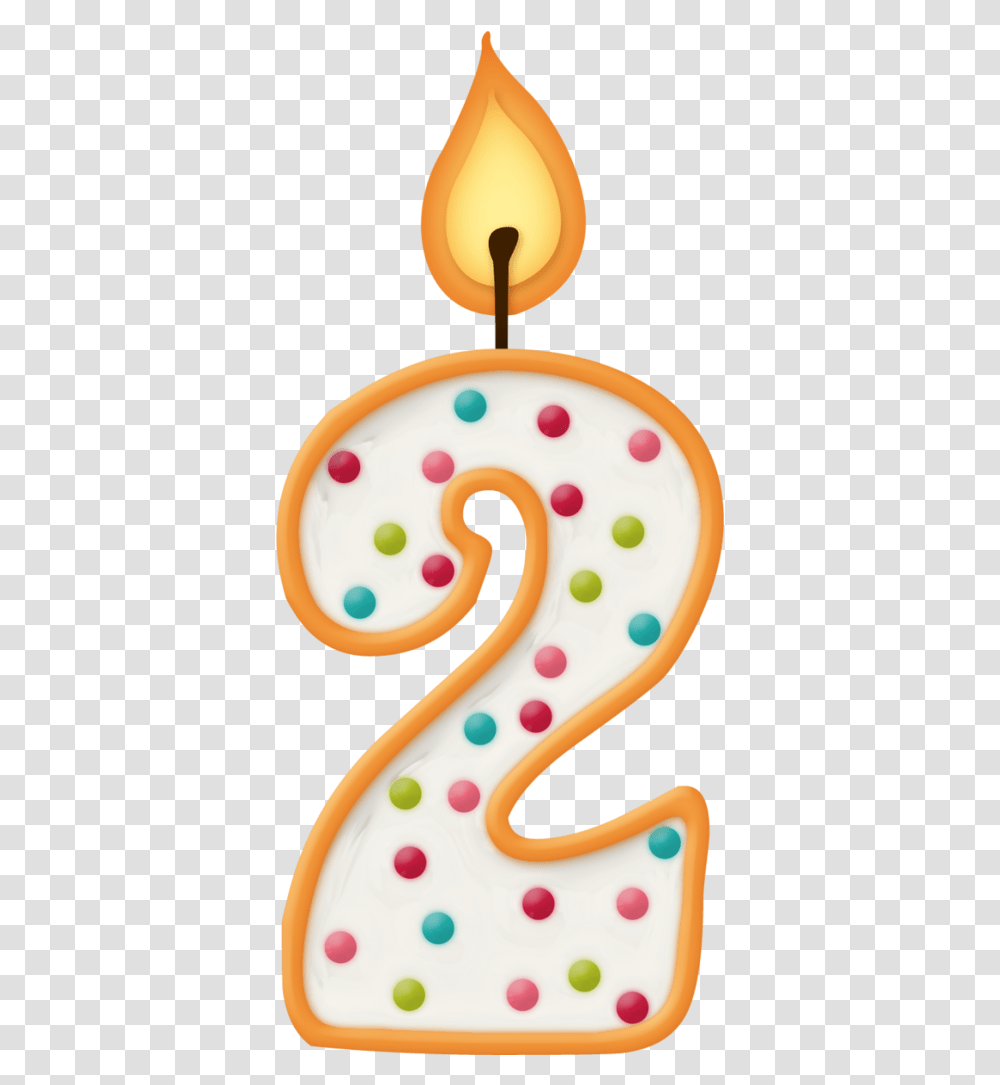 Download Birthday Candles Clipart Velas 2 Birthday Candle 6 Birthday Candle, Number, Symbol, Text, Icing Transparent Png