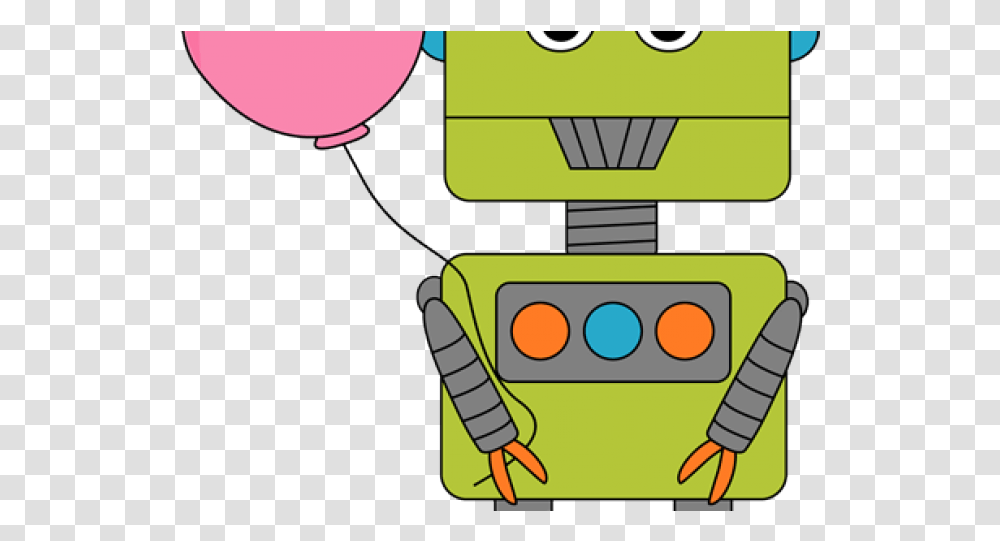 Download Birthday Clipart Robot Clip Art Full Size Free Clip Birthday Robot, Electronics, Pac Man, Video Gaming Transparent Png