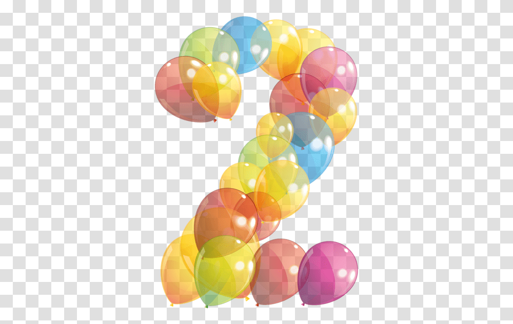 Download Birthday Clips Number Balloons Clipart Images Background 2 Balloon Clipart, Graphics Transparent Png