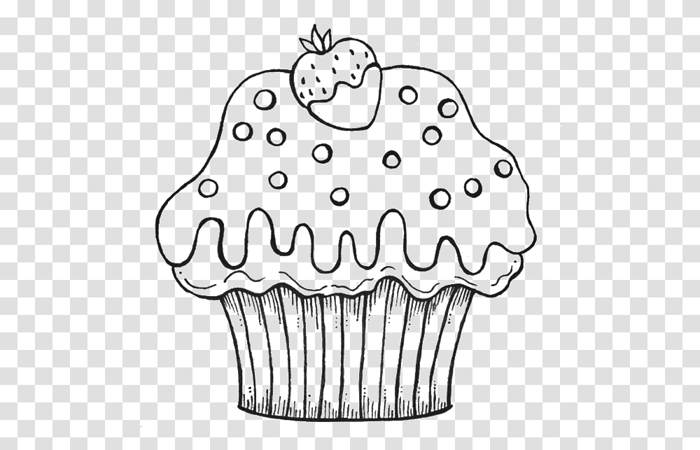 Download Birthday Cupcake Drawing Desenhos Cup Cake Colouring Pages, Clothing, Apparel, Chandelier, Graphics Transparent Png