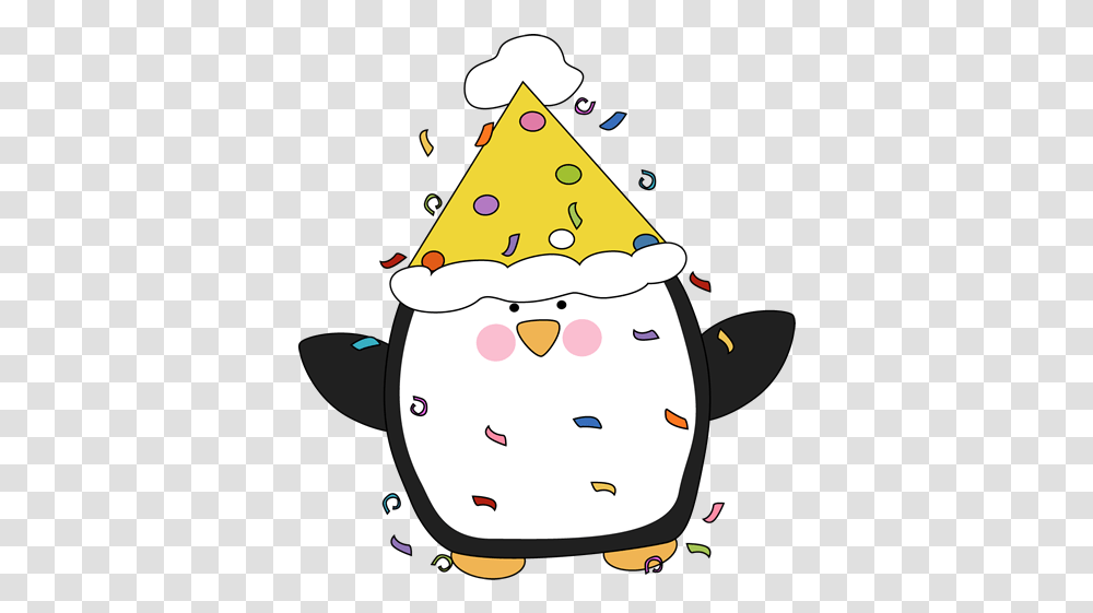 Download Birthday Hat Clipart Party Clip Art Party Penguin Clipart, Clothing, Apparel, Party Hat, Snowman Transparent Png