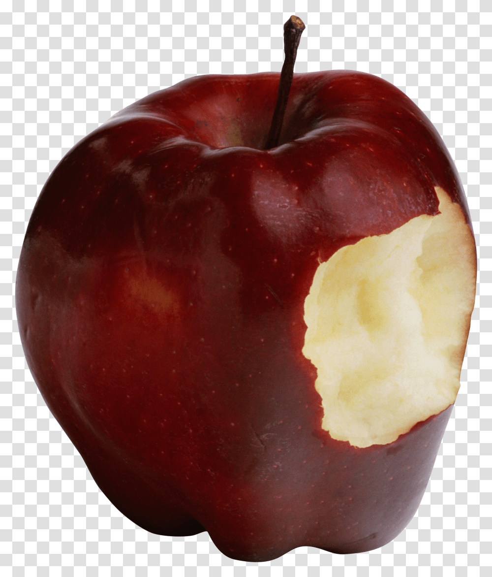 Download Bitten Apple Image Hq Bitten Apple, Plant, Fruit, Food, Peel Transparent Png