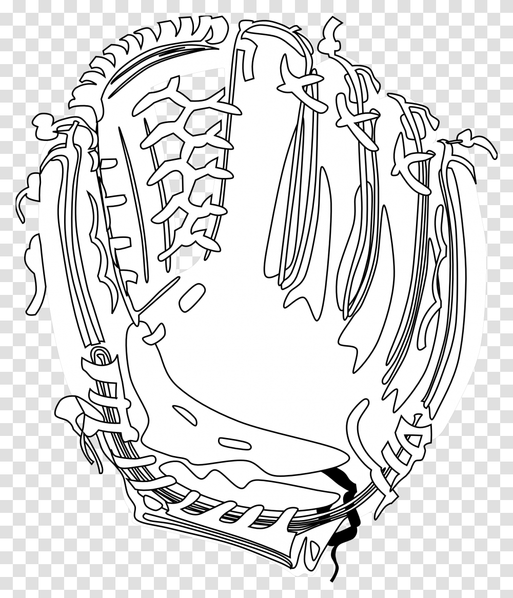 Download Black And White Baseball Glove Clipart Baseball Clipart Baseball Glove, Clothing, Apparel, Team Sport, Sports Transparent Png