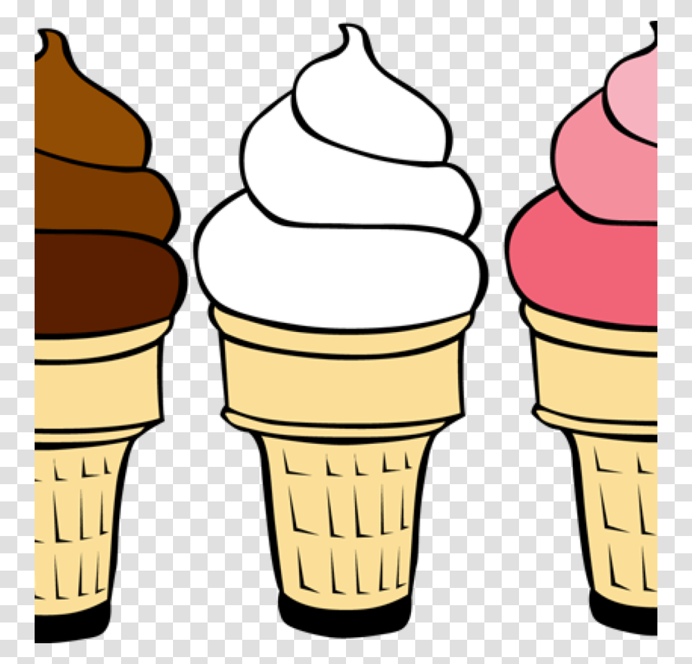 Download Black And White Ice Cream Cone Clip Art Clipart Ice Cream, Dessert, Food, Creme, Chess Transparent Png