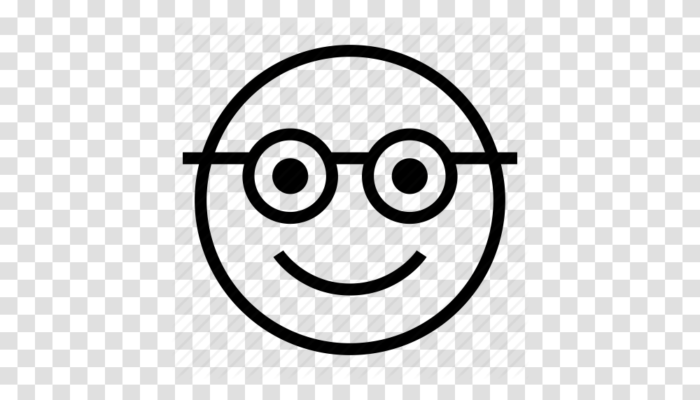 Download Black And White Nerd Face Clipart Smiley Nerd Clip Art Transparent Png