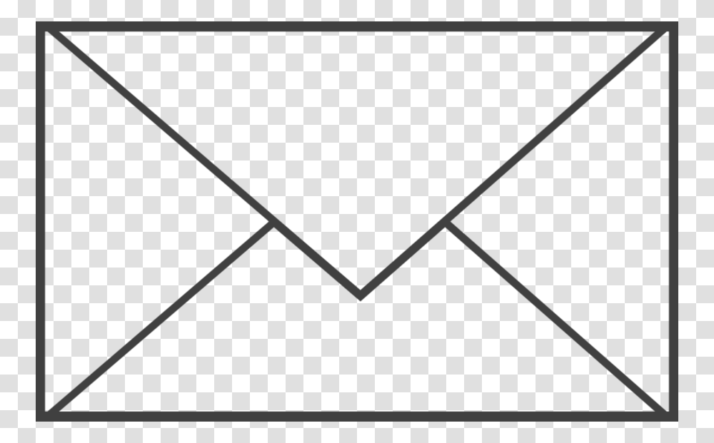Download Black And White Picture Of Envelope Clipart Envelope Clip, Mail, Airmail Transparent Png