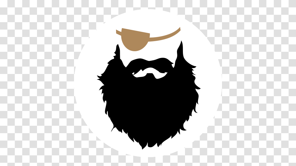 Download Black Beard Logo Image Illustration, Label, Text, Stencil, Sticker Transparent Png