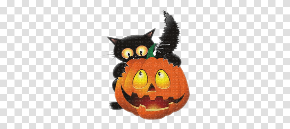 Download Black Cat Halloween Pumpkin Chat Noir Halloween Pumpkins Halloween Clipart, Flyer, Poster, Paper, Advertisement Transparent Png