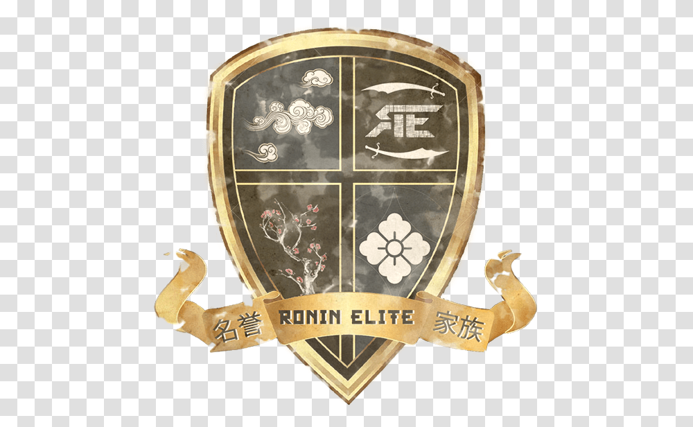 Download Black Desert Ronin Elite Logo Emblem Crest, Symbol, Trademark, Badge, Armor Transparent Png