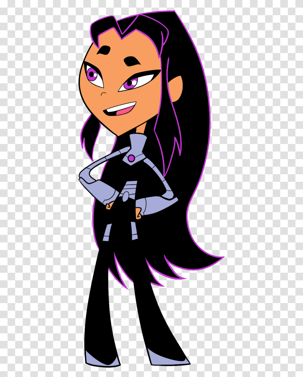 Download Black Fire From Teen Titans Go Teen Titans Go Blackfire, Person, Performer, Magician, Leisure Activities Transparent Png