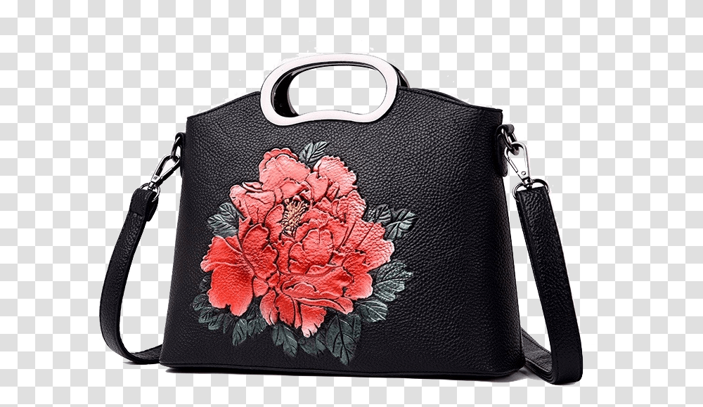 Download Black Flower Bag 4 Colors Handbag, Accessories, Accessory, Purse Transparent Png